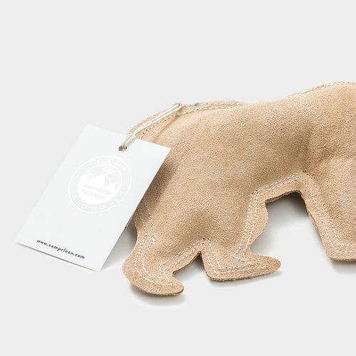 Brown Bear Leather Toy