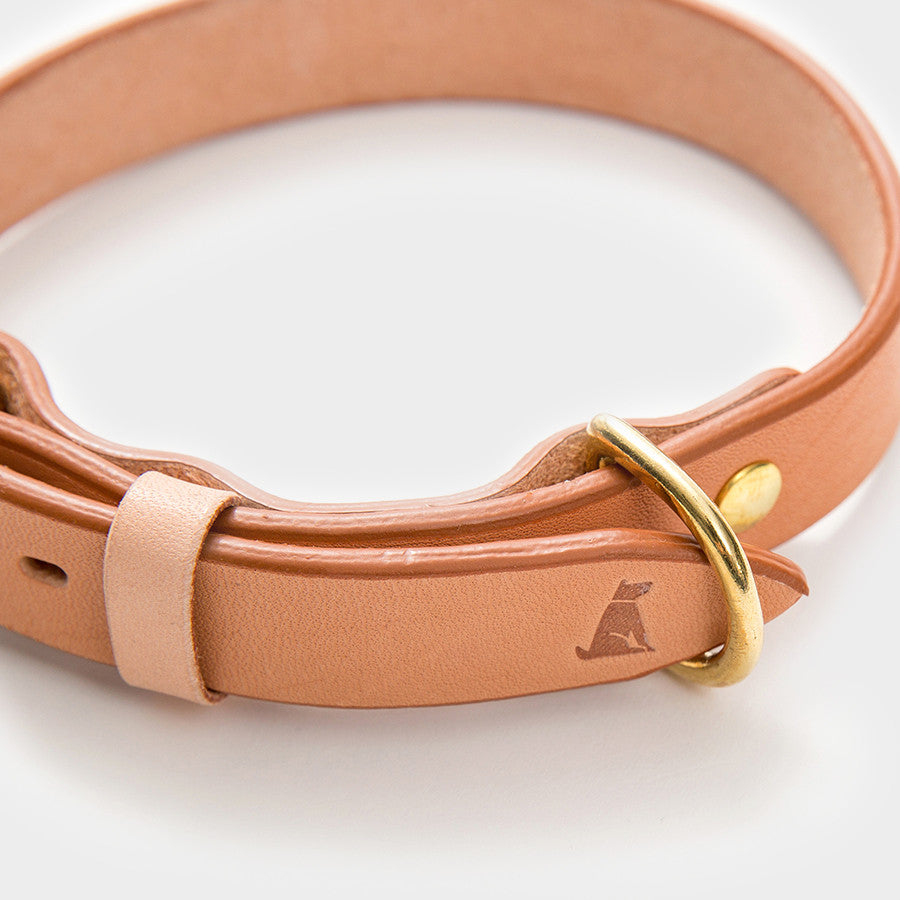 Leather Collar — Fawn